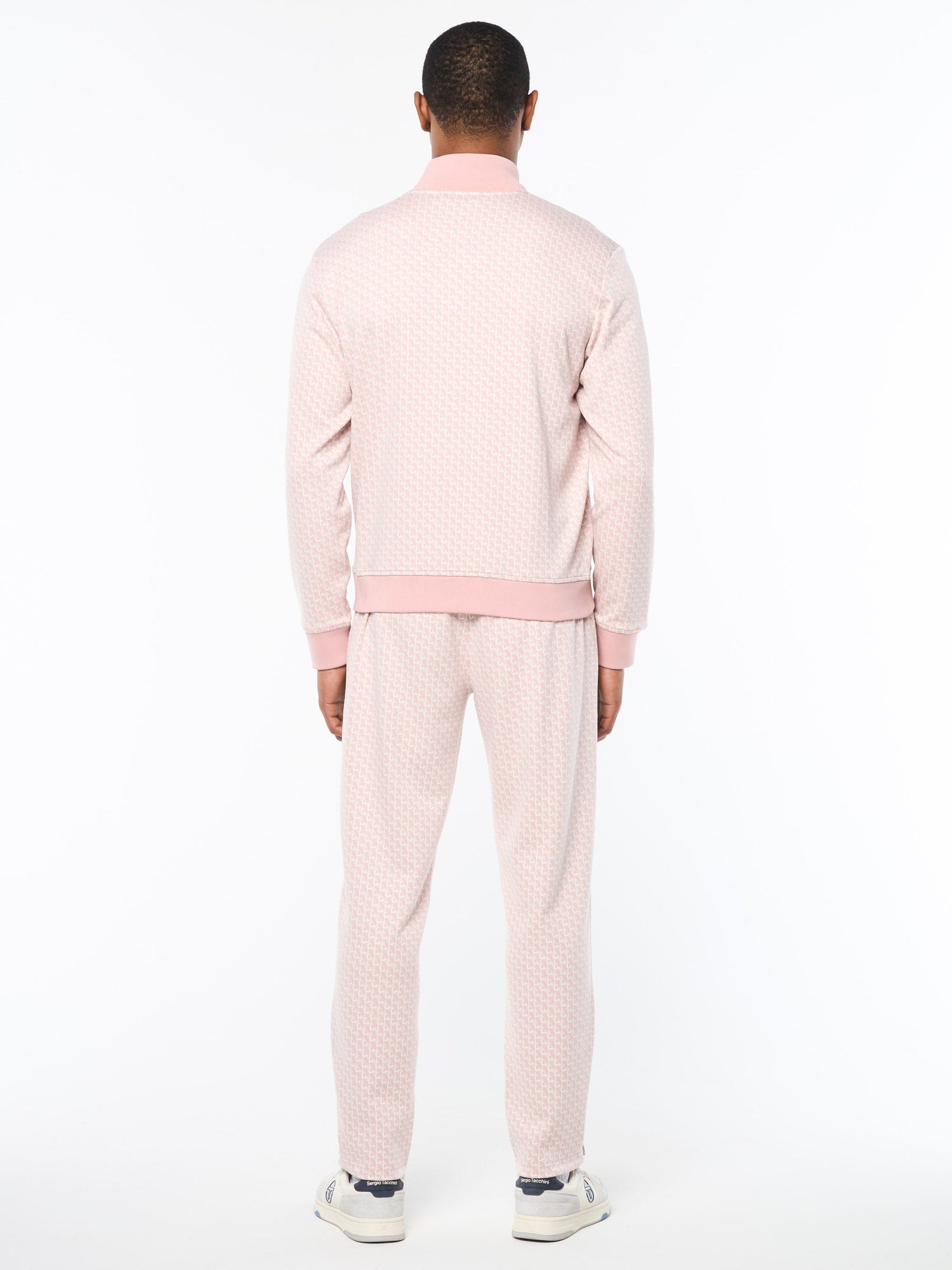 Men | Paolo Knit Track Jacket | Pale Mauve