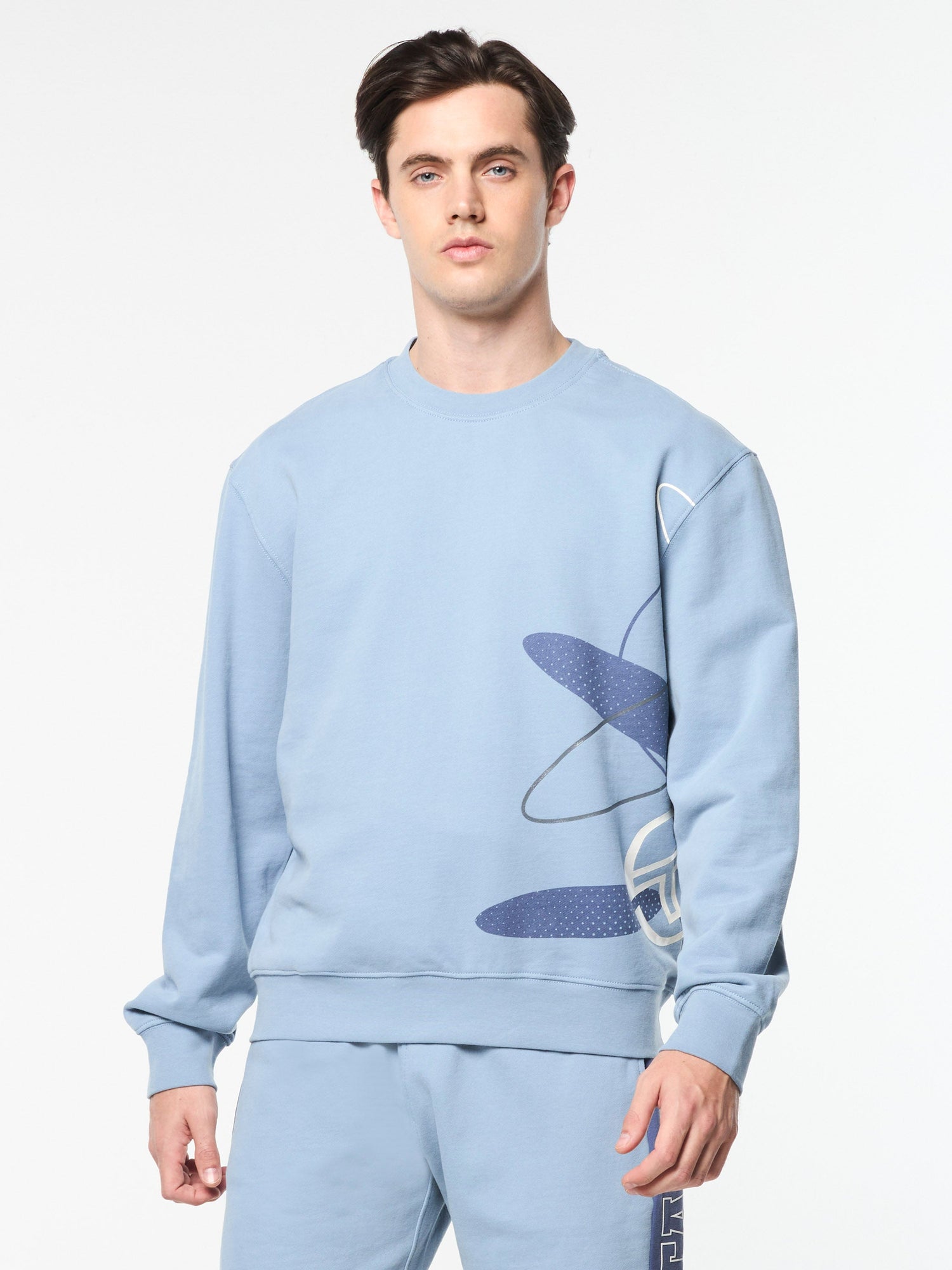Men | Ciro Crewneck Sweatshirt | Faded Denim