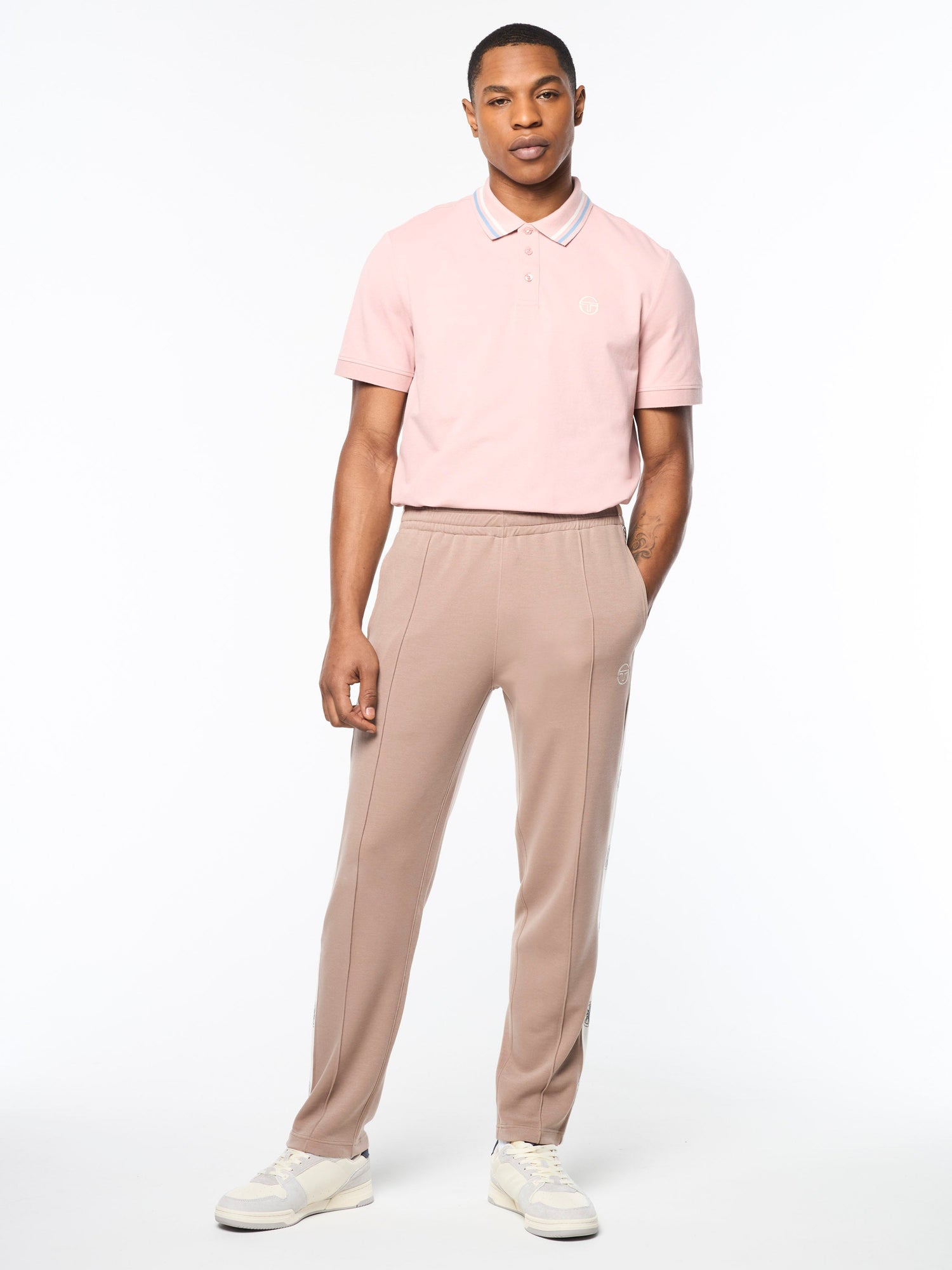 Men | Bussola Track Pant | Taupe Grey