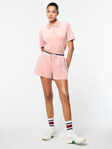 Women | Adele Velour Short | Pale Mauve