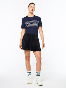 Women | Adele Velour Skirt | Black Beauty
