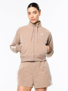 Women | Pippa Track Jacket | Taupe Grey