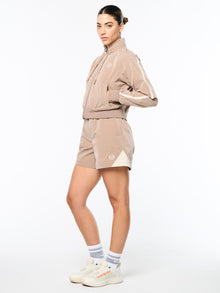 Women | Pippa Track Jacket | Taupe Grey
