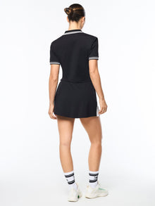 Women | Idalia Cropped Polo | Black Beauty