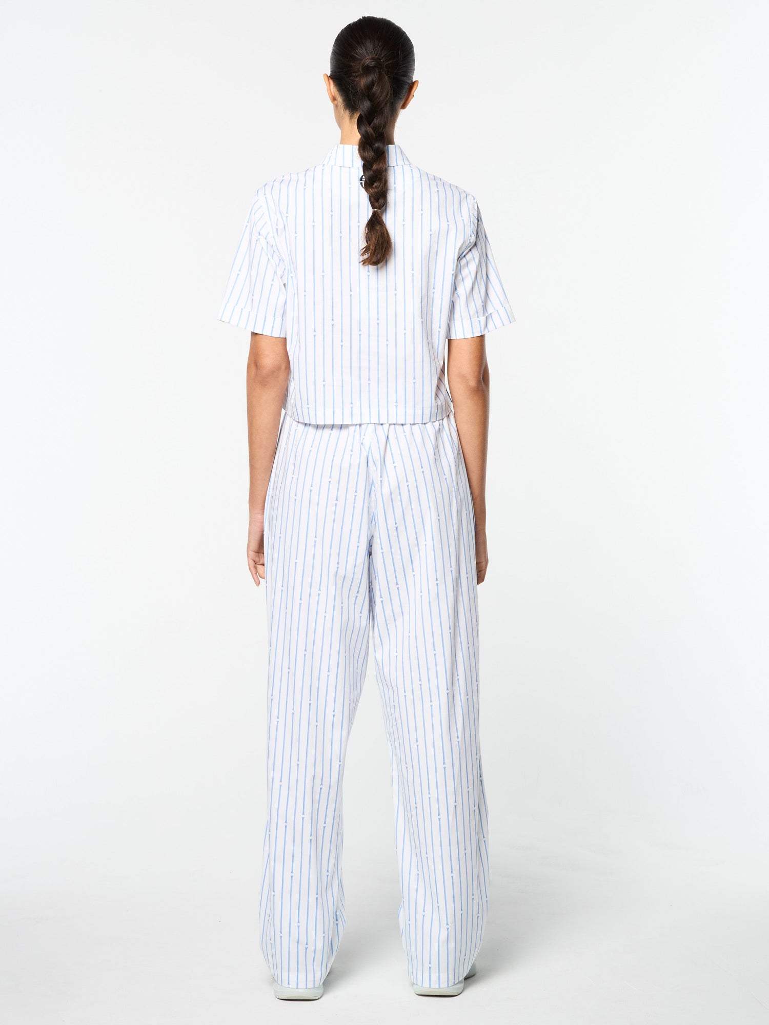 Women | Colonna Cropped Shirt | French Blue