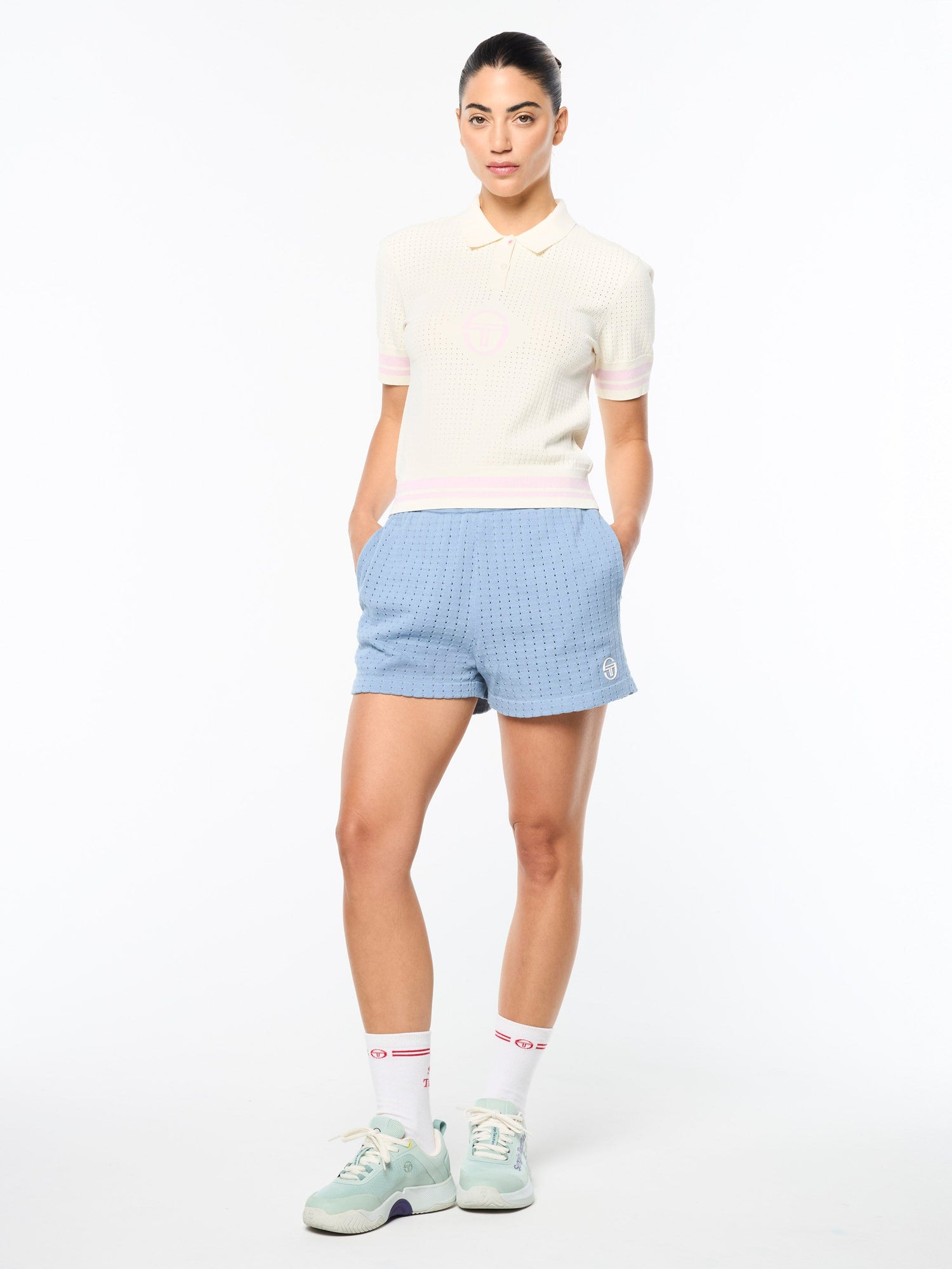 Women | Leila Knit Polo | Gardenia