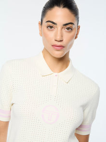 Women | Leila Knit Polo | Gardenia