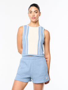 Women | Zola Knit Top | Faded Denim