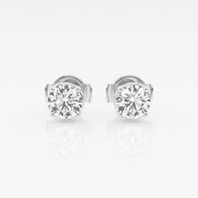 1.00 CT Round Lab-Grown Diamond | Push-Back Stud Earrings | 14K White Gold | G Color | SI Clarity