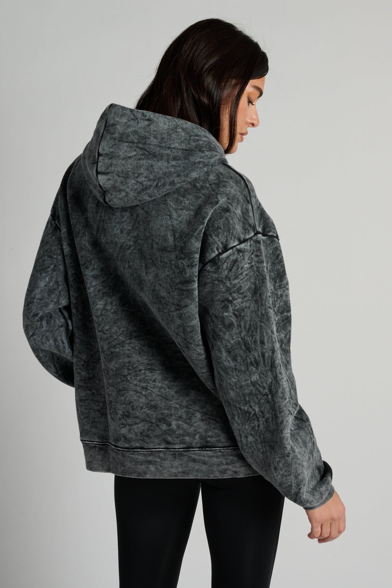 Soul by SoulCycle | Rae Hoodie | Mineral Wash Black