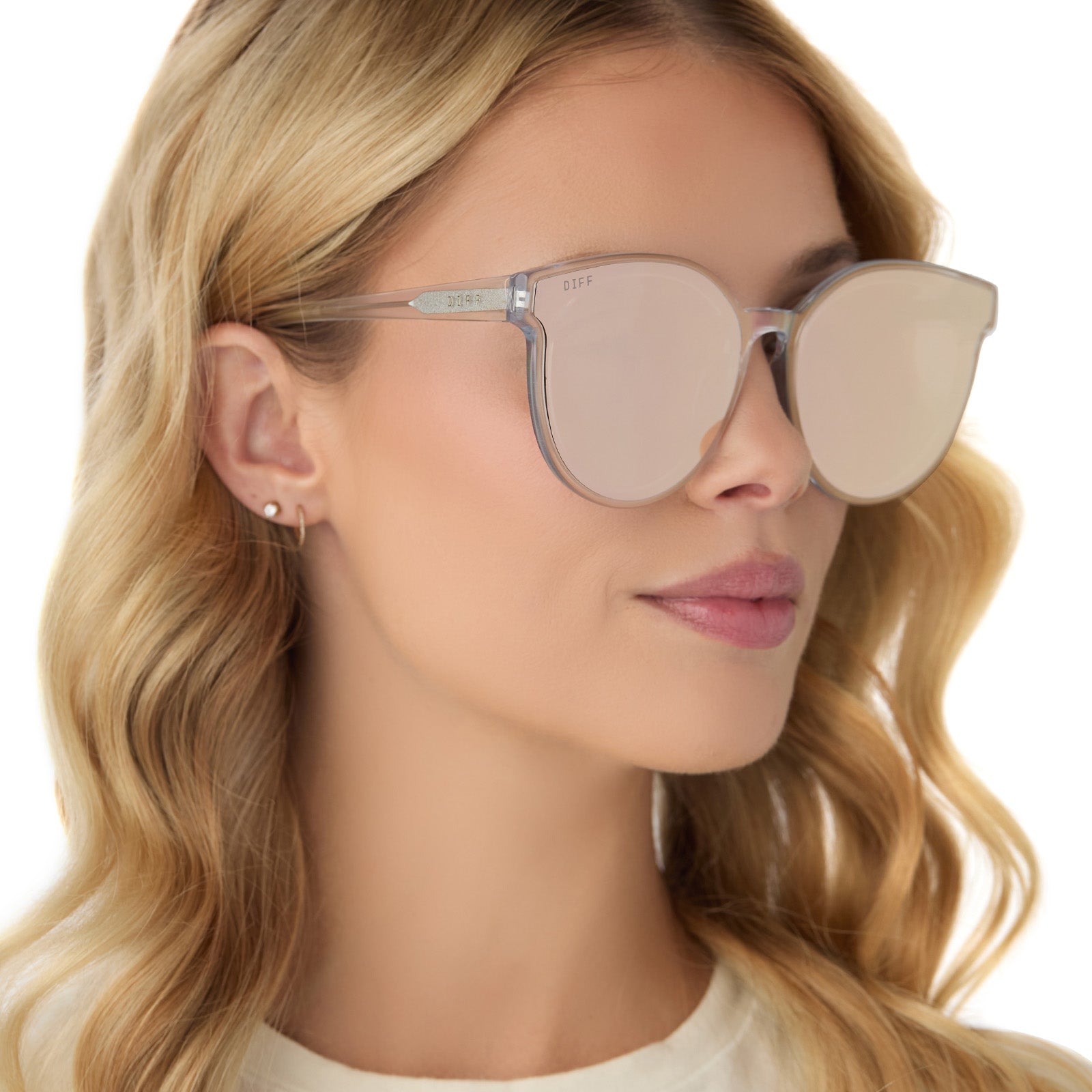 Womens | Gemma Sunglasses | Opalescent Pink | Cherry Blossom Lenses