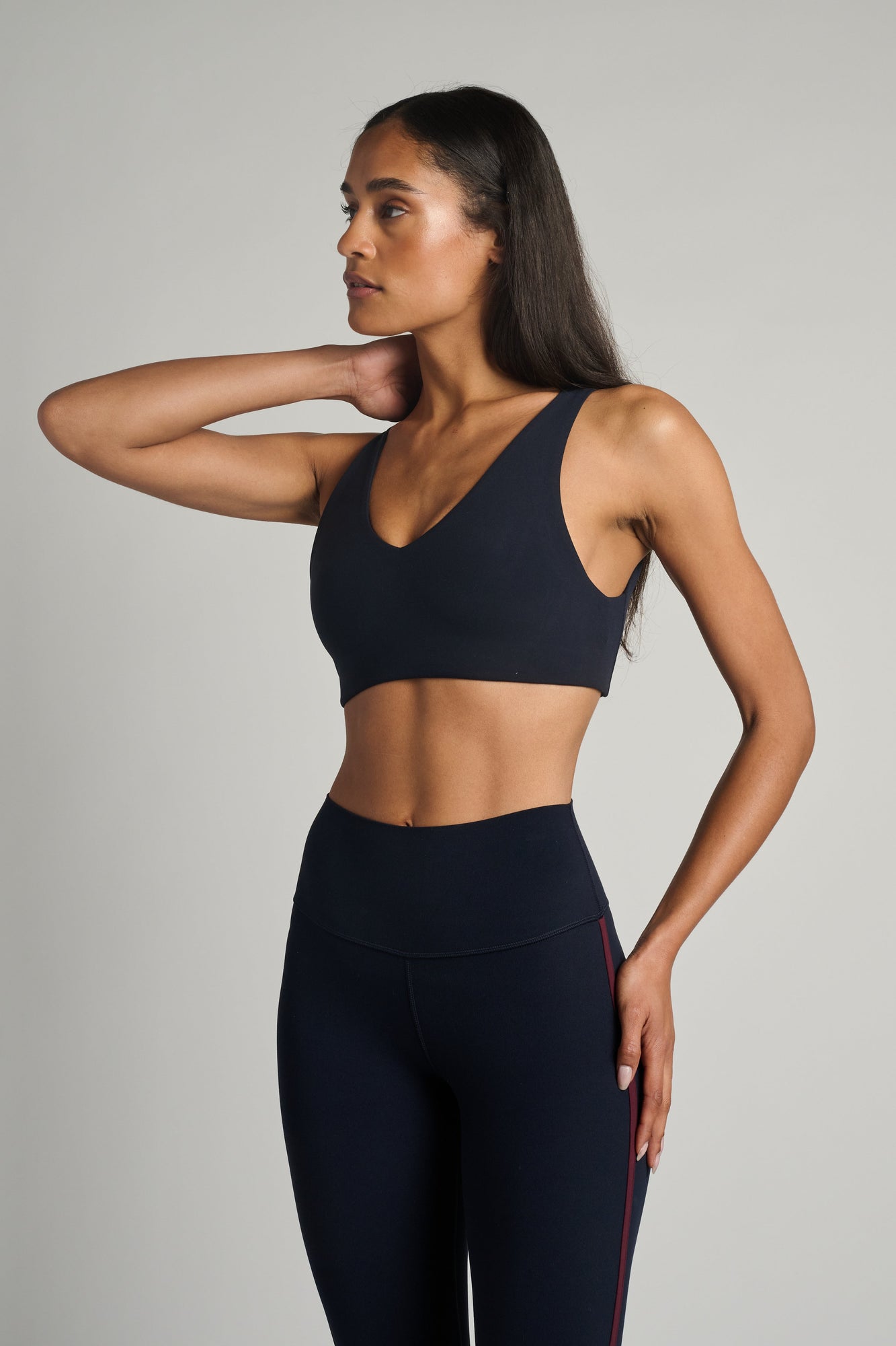 Splits59 | Airweight Scoop Back Bra | Indigo Blue