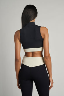 Year of Ours | Ribbed Contrast Bodhi Bra | Black/White