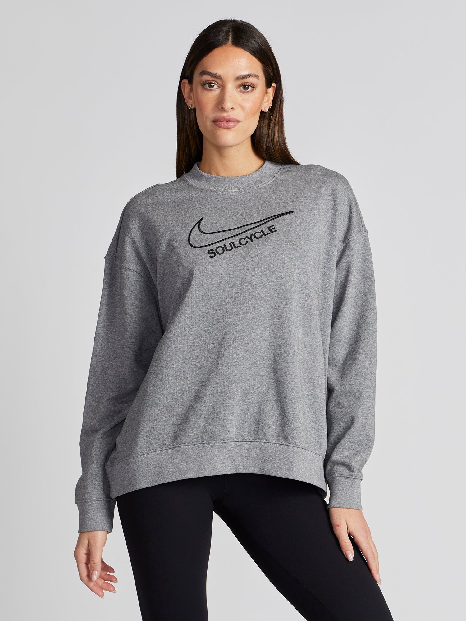 Nike | Graphic Crewneck | Carbon Heather/Black