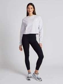 Soul by SoulCycle | Perry Crop Crew | Light Heather Grey