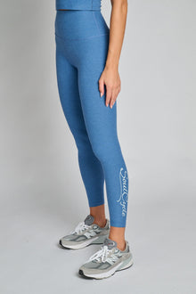 Beyond Yoga | Spacedye Caught In The Midi Legging | Washed Denim