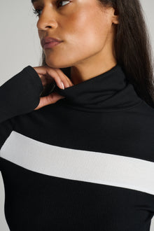 Splits59 | Lennon Rib Turtleneck | Black