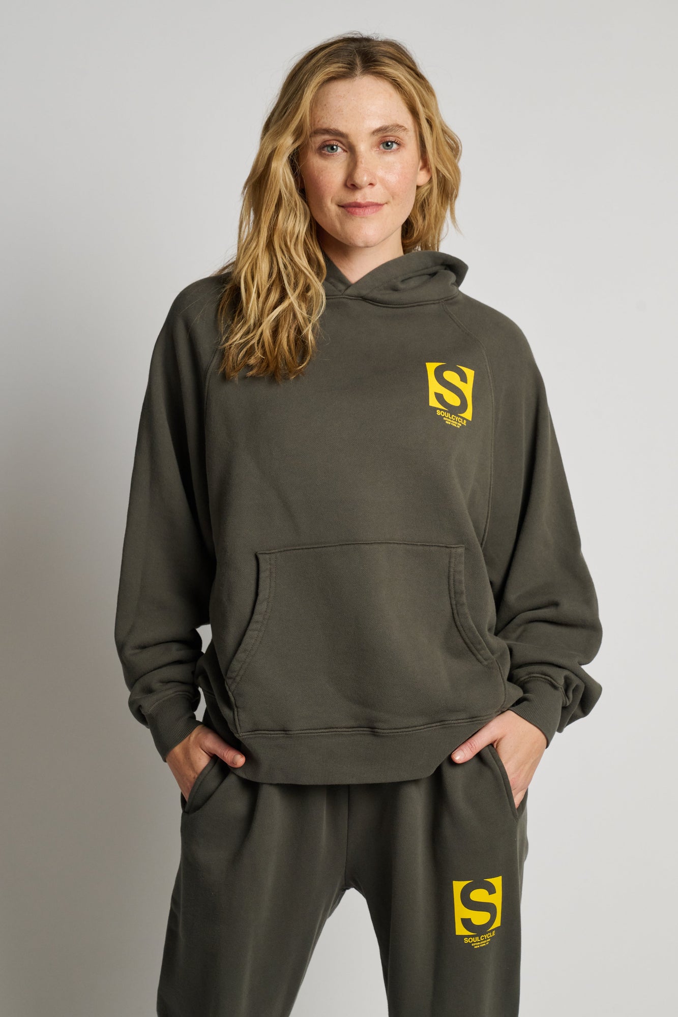 Soul by SoulCycle | Raglan Hoodie | Dark Grey