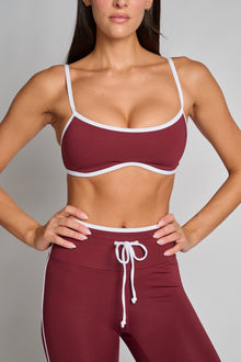 Year of Ours | Sport Monica Bra | Burgundy