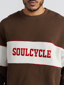 Soul by SoulCycle | Soulcycle Brown Block Crew Nec | Brown