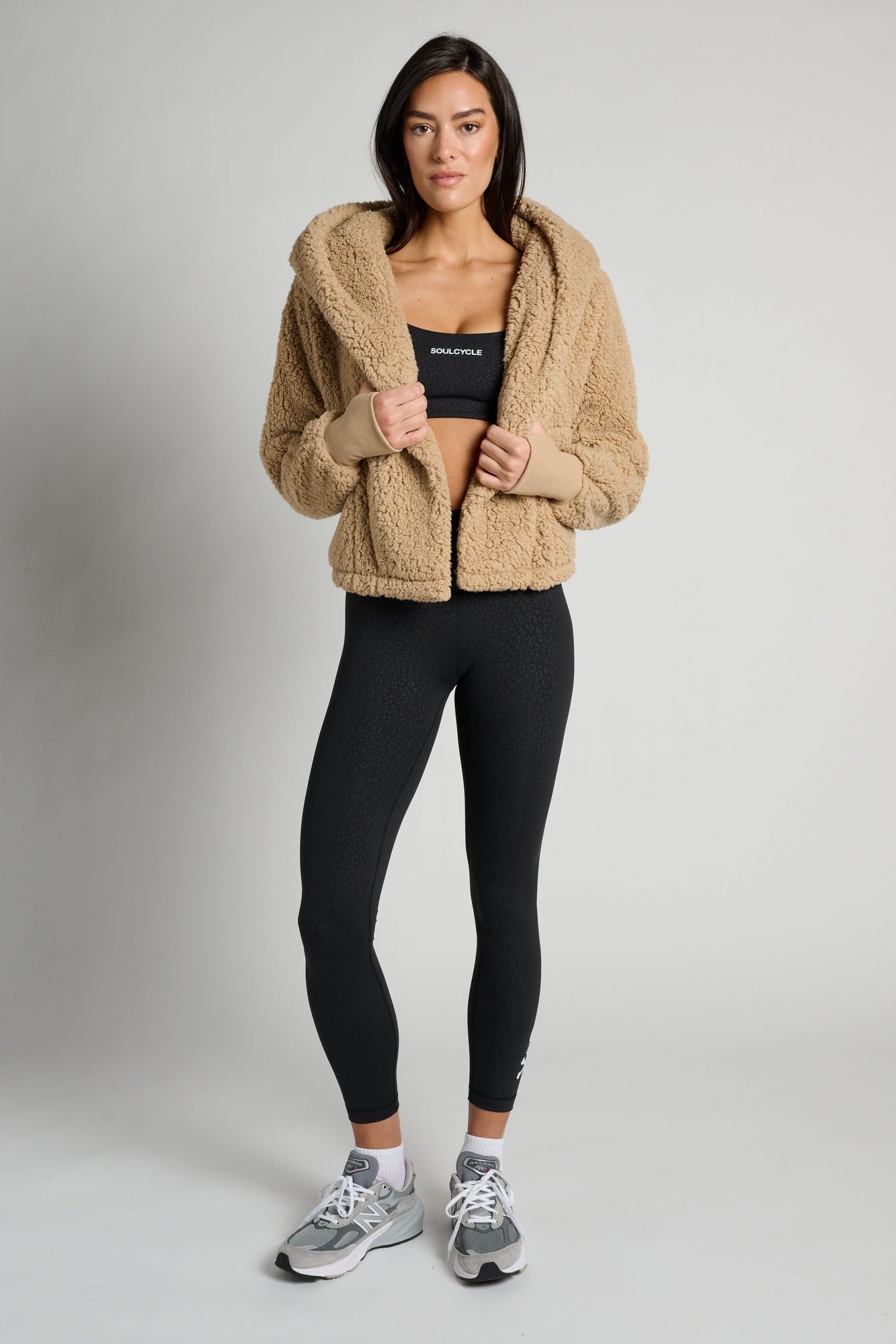Jill Martin | Cropped Teddy Lounger | Tan