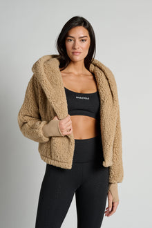 Jill Martin | Cropped Teddy Lounger | Tan