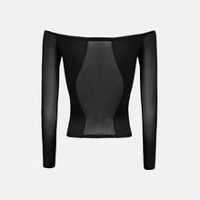OW Collection SWIRL Blouse Blouse 002 - Black Caviar