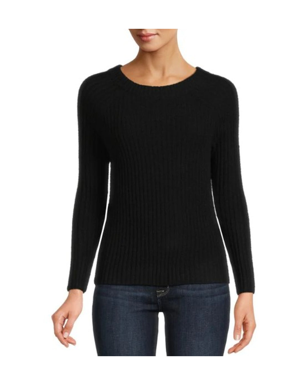 Amicale Cashmere | Women | Women's Cashmere Sweater | Black