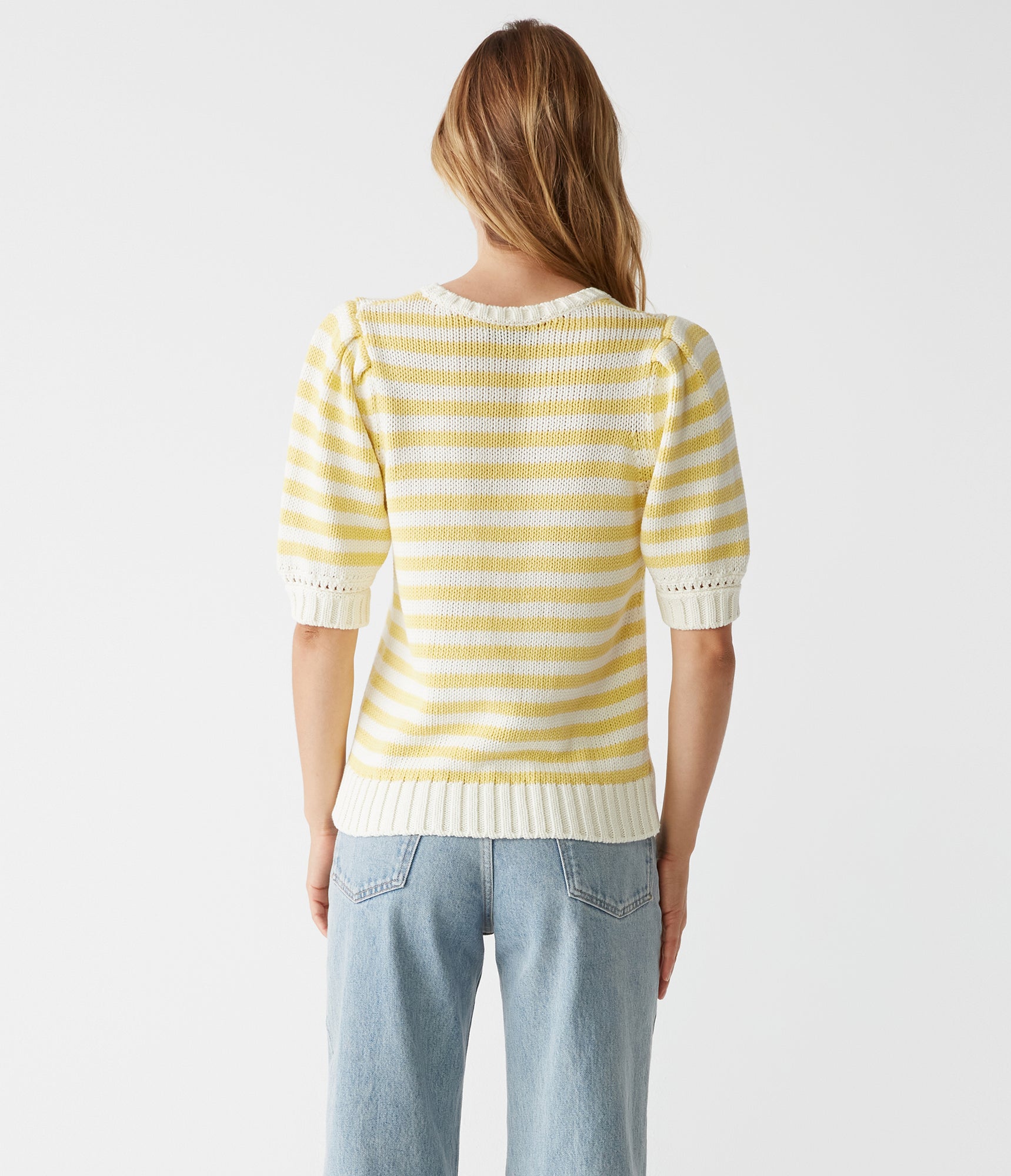 Merle Striped Crew Neck Sweater | Lemonade