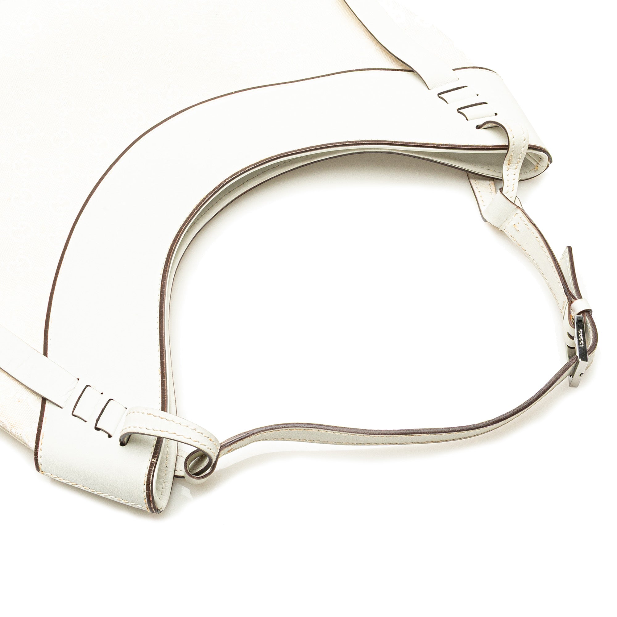 Gucci | Pre-Owned GG Canvas Hobo | White