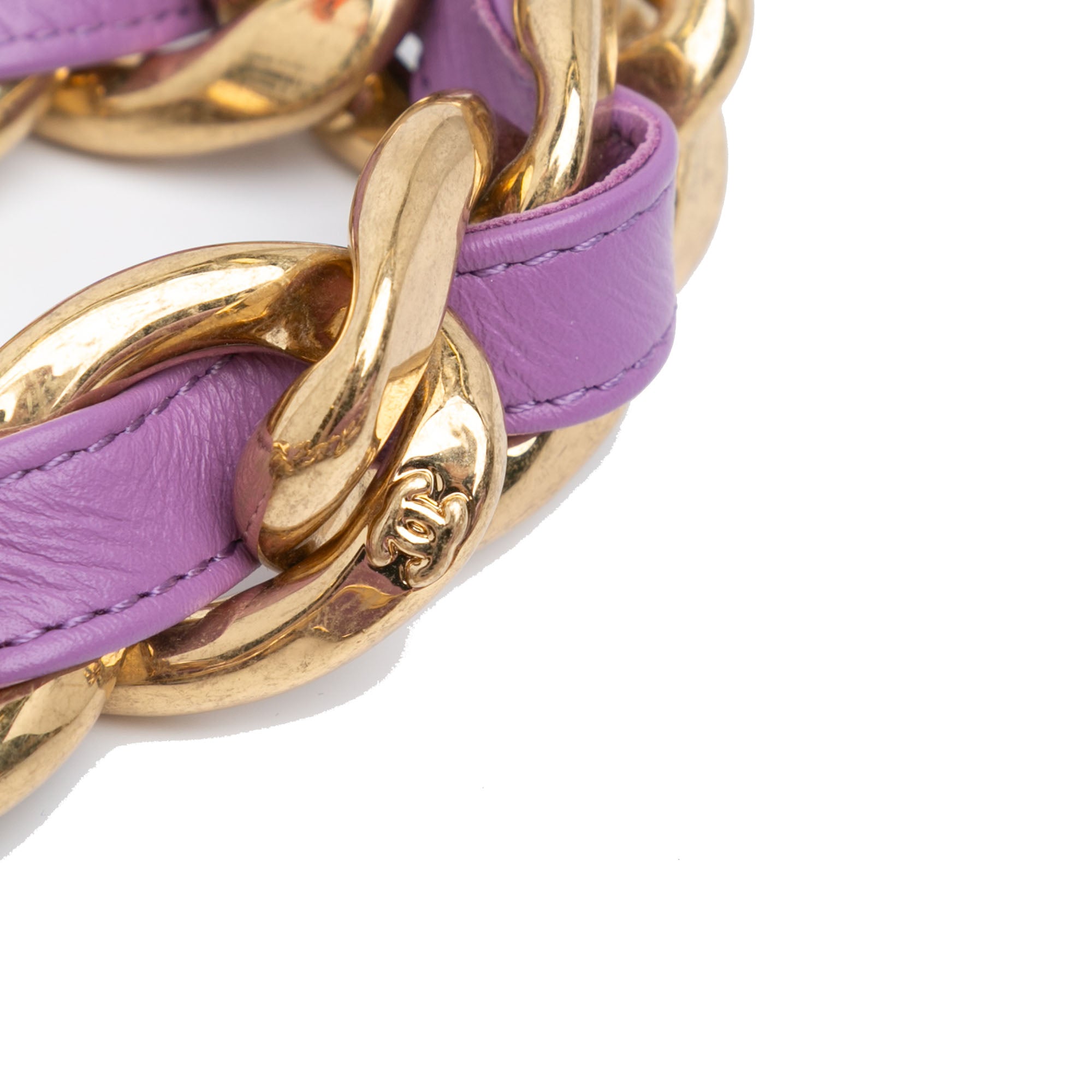 Chanel | Pre-Owned Mini Quilted Lambskin Funky Town Flap | Purple