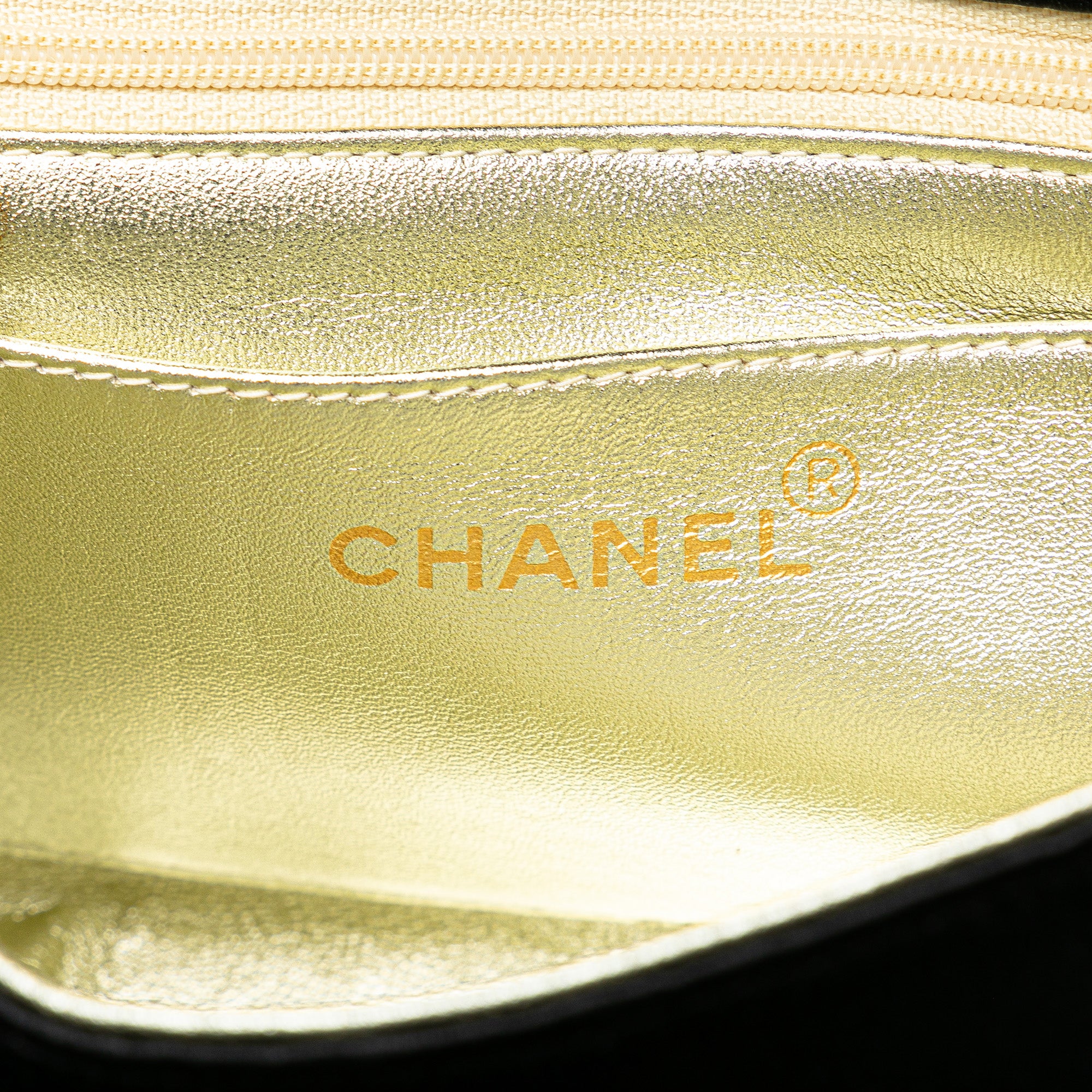 Chanel | Pre-Owned Satin Sequin Camellia Crossbody | Black