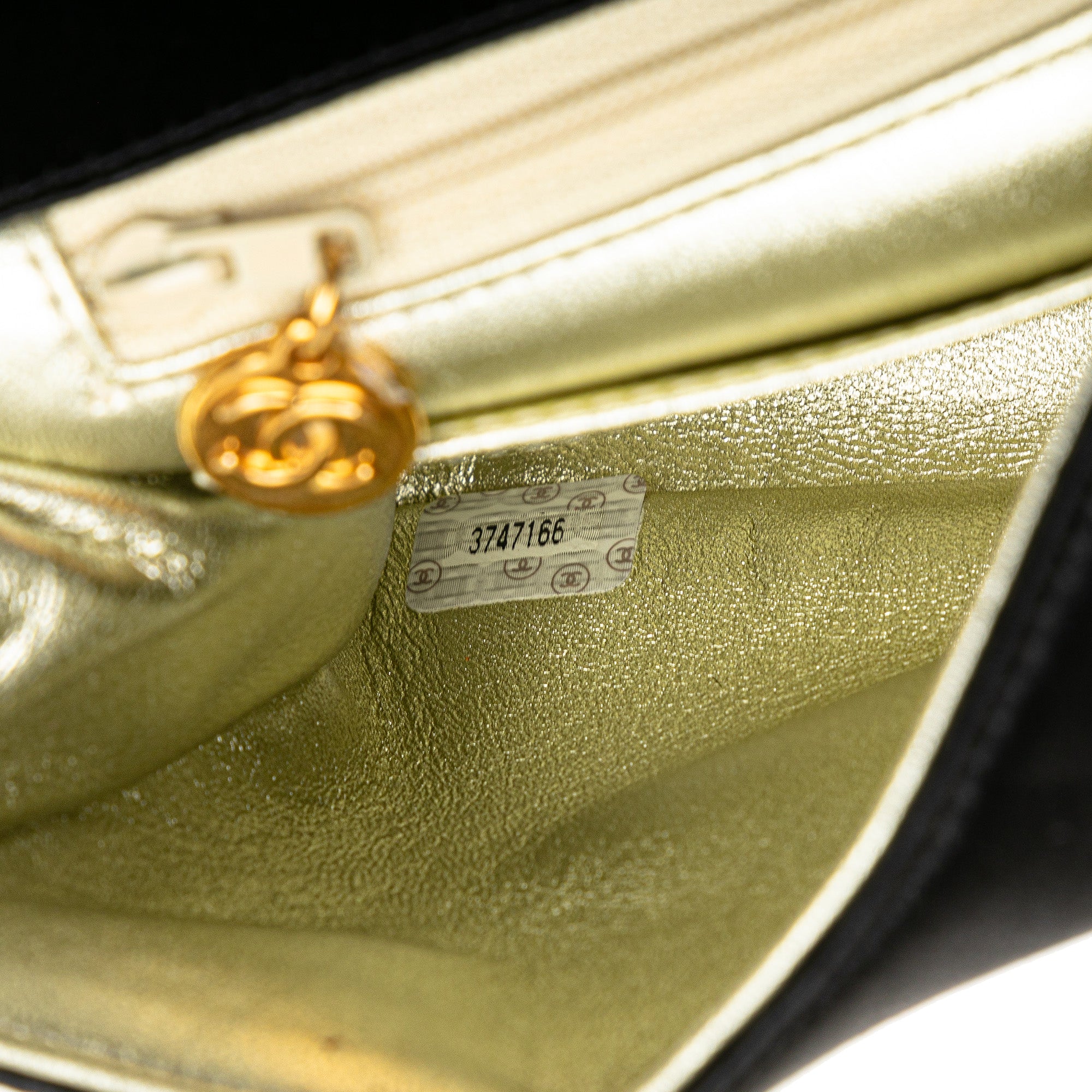 Chanel | Pre-Owned Satin Sequin Camellia Crossbody | Black