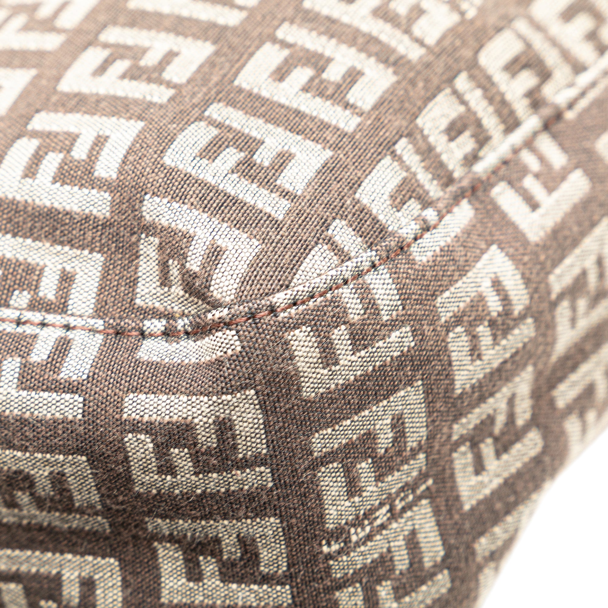 Fendi | Pre-Owned Zucchino Canvas Shoulder Bag | Brown