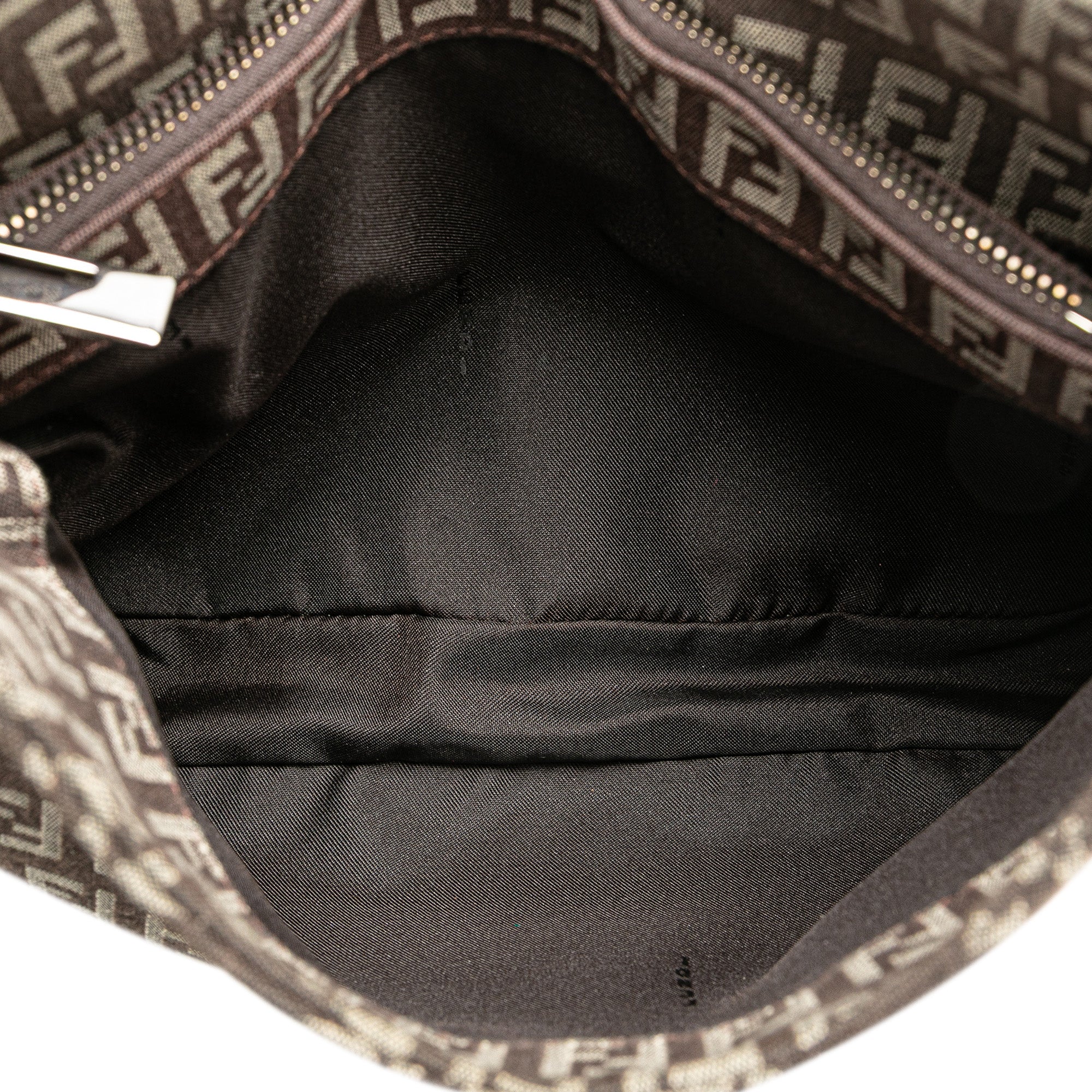 Fendi | Pre-Owned Zucchino Canvas Shoulder Bag | Brown