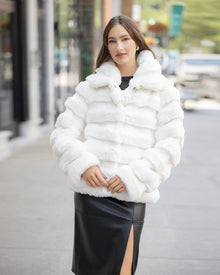 Fur-Free Chinchilla (Faux Fur) Jacket | White Chinch