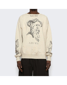 Saint Mxxxxxx | Men | Aries Crewneck Sweatshirt | Grey
