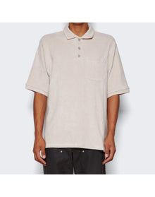 Saintwoods | Men | Terry Cotton Polo | Light Grey