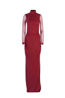 Salome Beaded Dress | Merlot