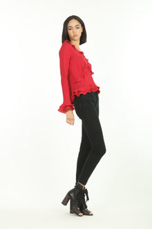 Sander Blouse | Lipstick Red