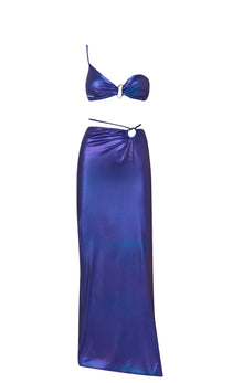 Eva Maxi Skirt | Blue Galaxy