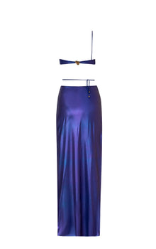 Eva Maxi Skirt | Blue Galaxy