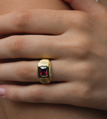 The Ruby Red Heirloom Ring | 18KT Gold Vermeil