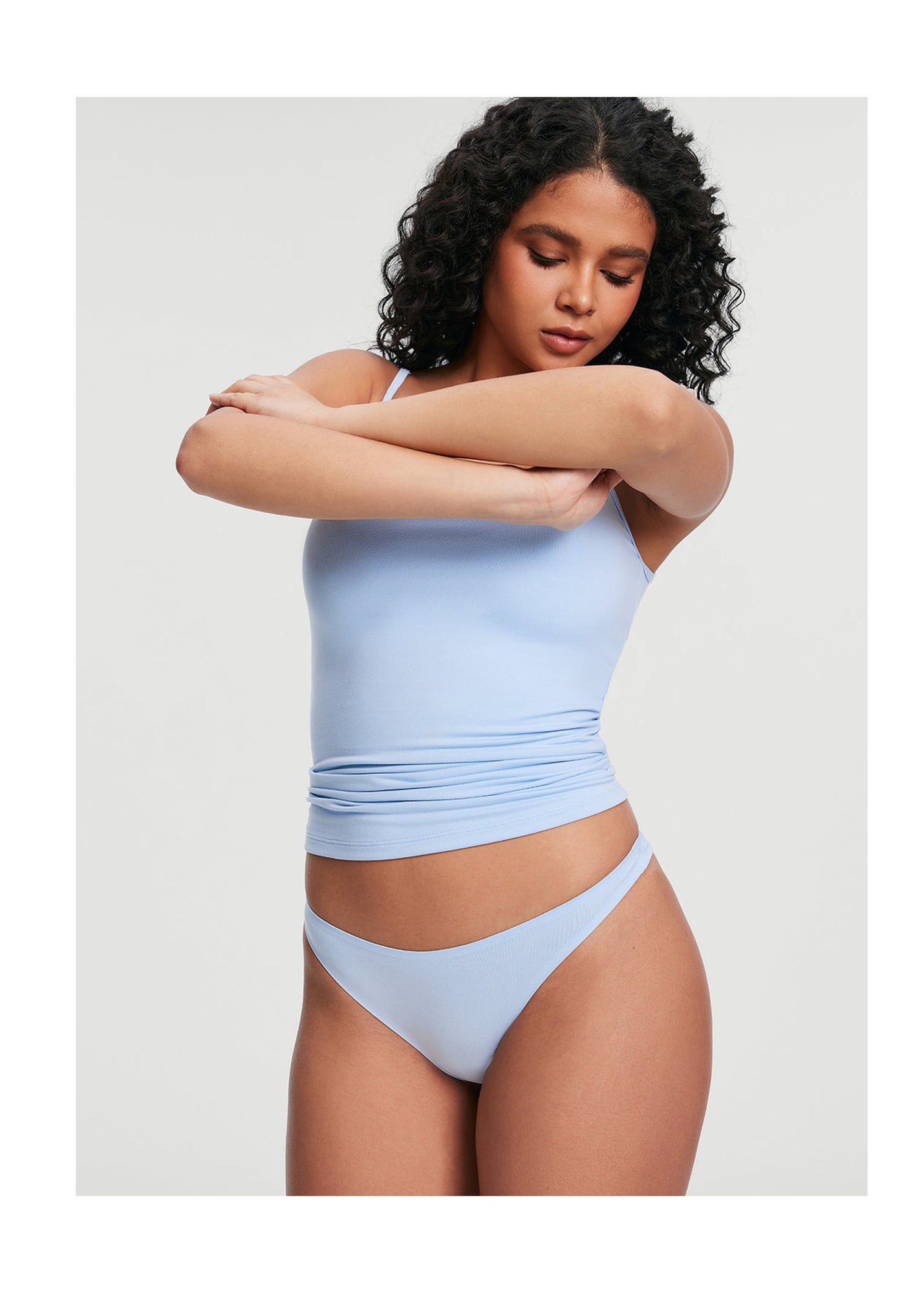 Seamless Cheeky Panty | Sky Blue
