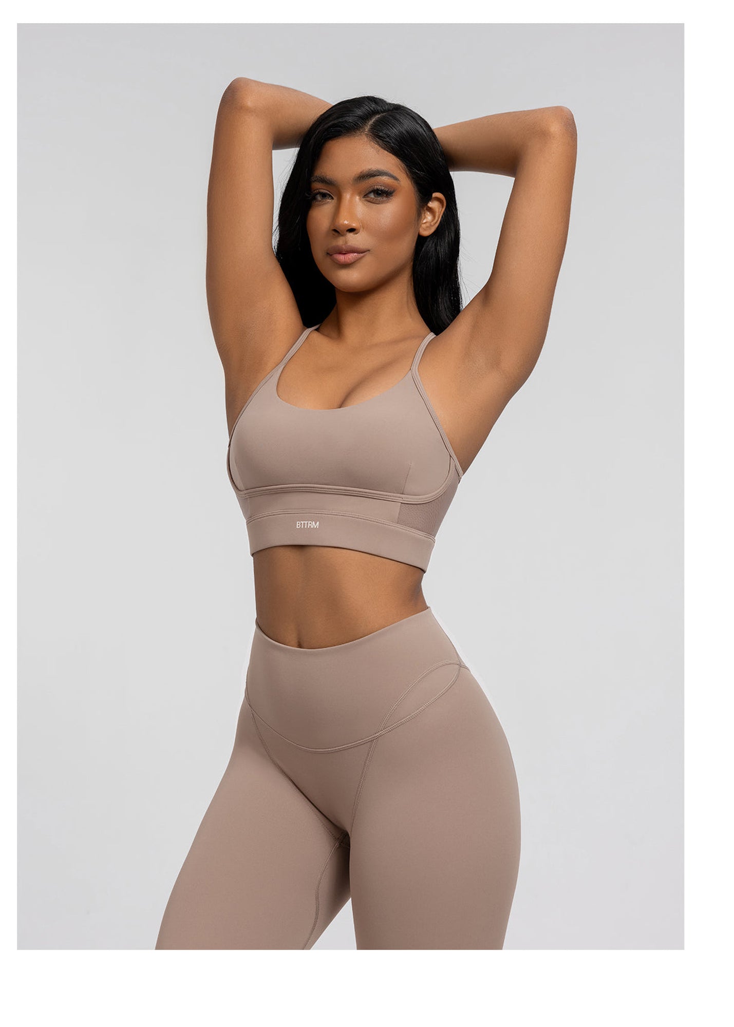 Seamless Crossback Bra | Cocoa