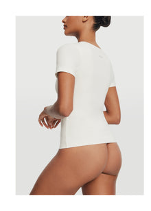Seamless Thong Panty | White