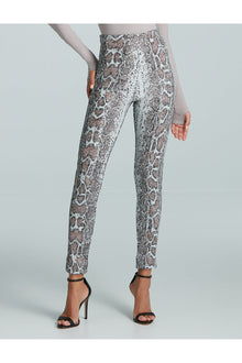 Sequin Animal Legging | Copper Snake