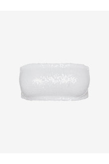 Sequin Bandeau | White