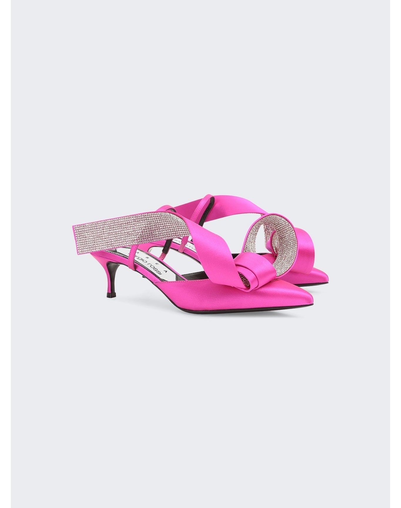 Sergio Rossi x Area Crystal | Women | Mule Pump | Dragon Fruit