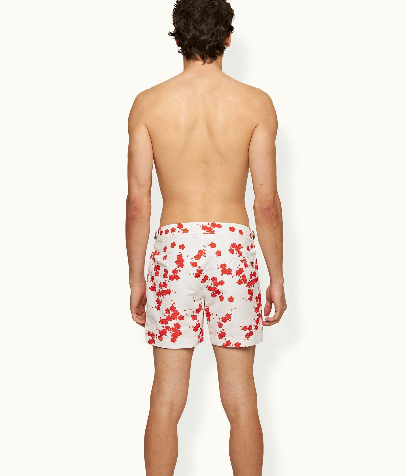 Setter Blossom Print Shorter-Length Swim Shorts | Red